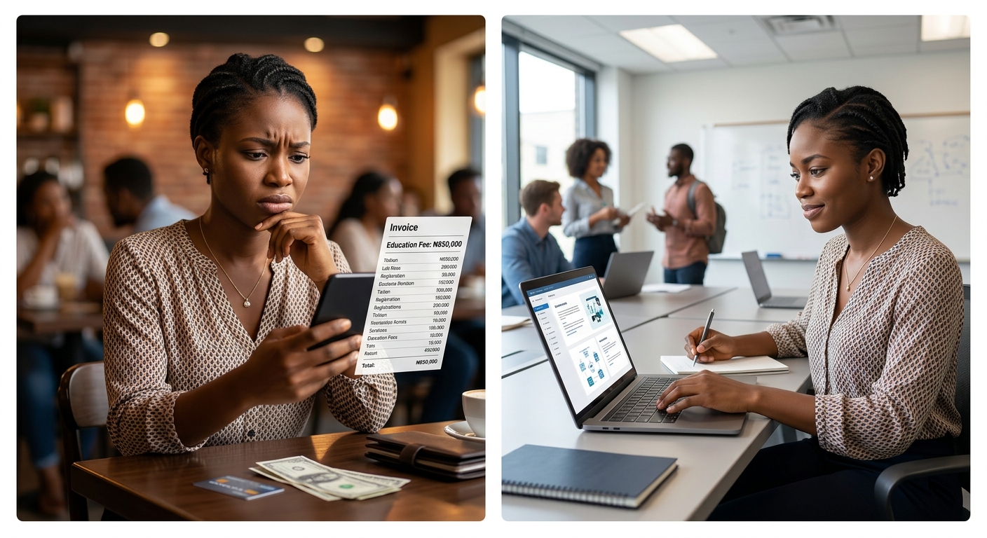  Professional reviewing a monthly budget and repayment plan
